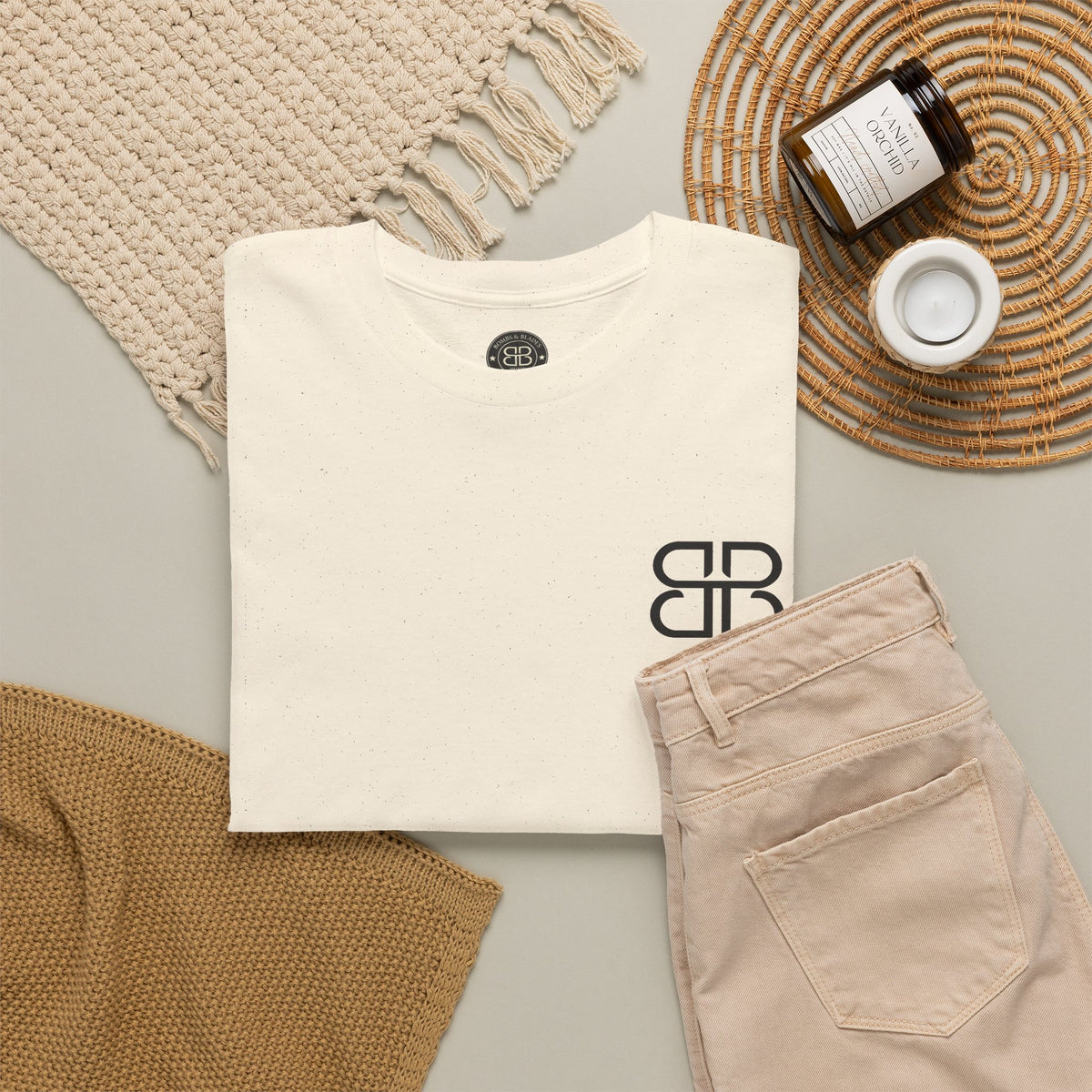 Bombs & Blades Tee — Vintage Helicopter Logo T‑Shirt