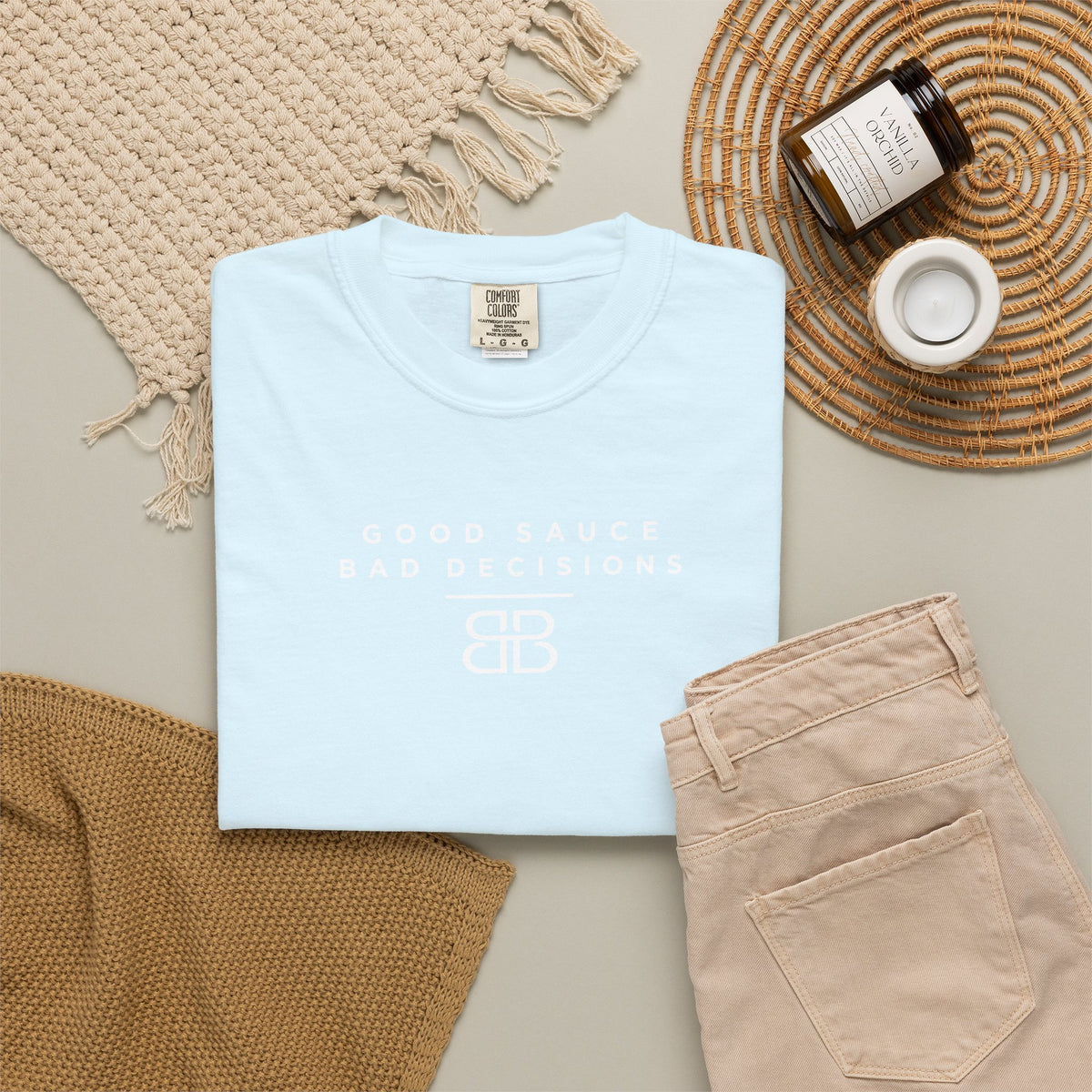 Good Sauce Bad Decisions T-Shirt — Casual Graphic Tee