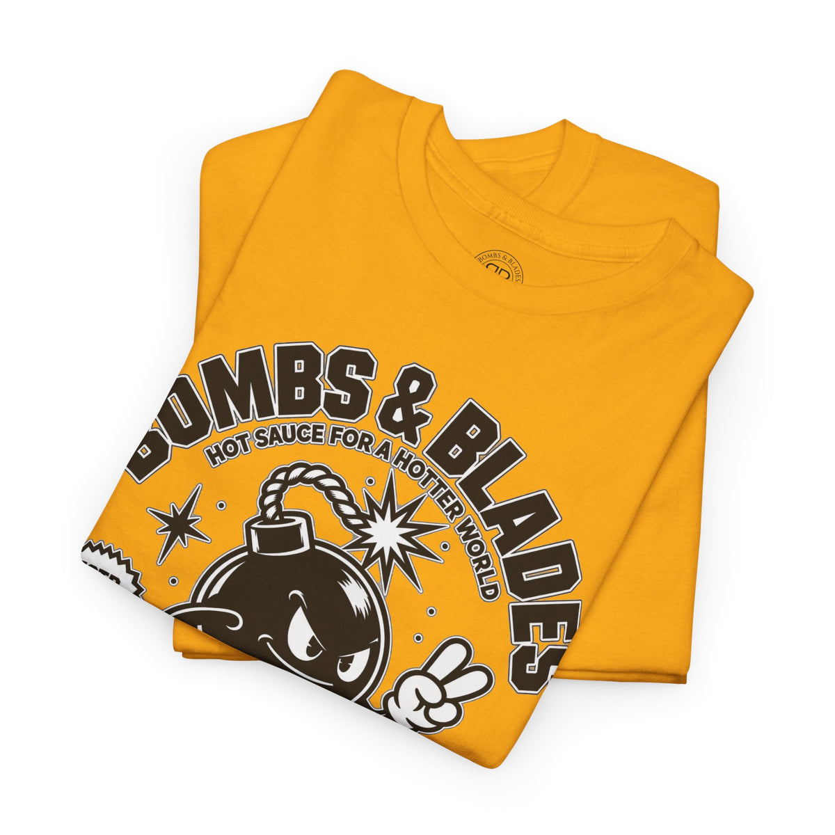 Bombs & Blades Skate Tee — Vintage Bomb Character T‑Shirt