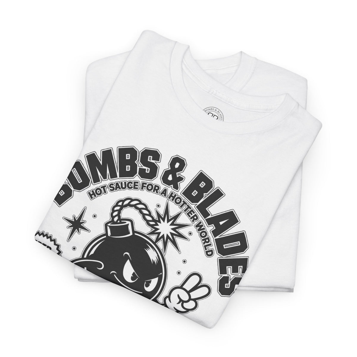 Bombs & Blades Skate Tee — Vintage Bomb Character T‑Shirt
