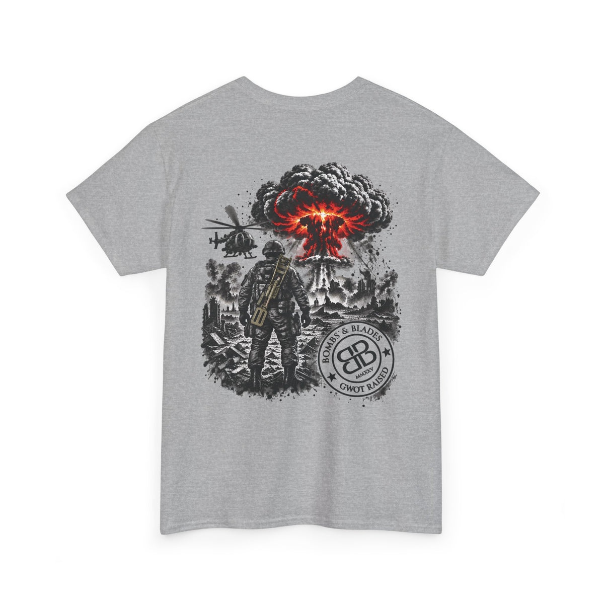 Apocalyptic Soldier T-Shirt — "the valiant never taste of death but once" Graphic Tee