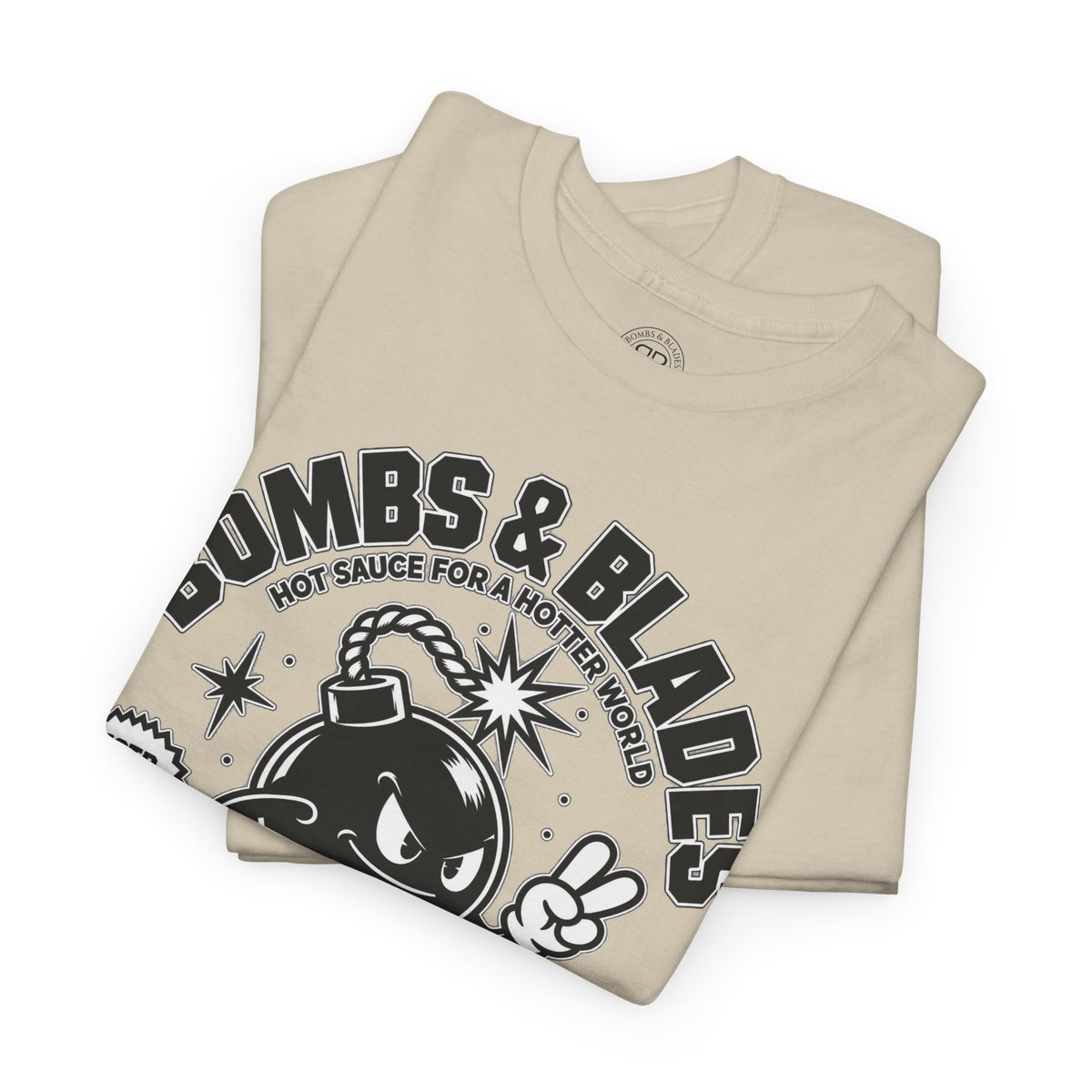 Bombs & Blades Skate Tee — Vintage Bomb Character T‑Shirt