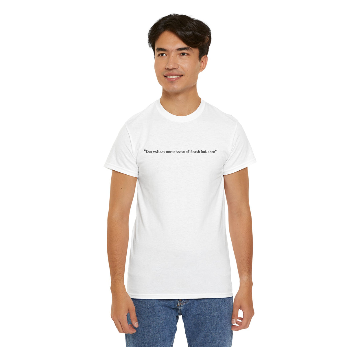 Apocalyptic Soldier T-Shirt — "the valiant never taste of death but once" Graphic Tee