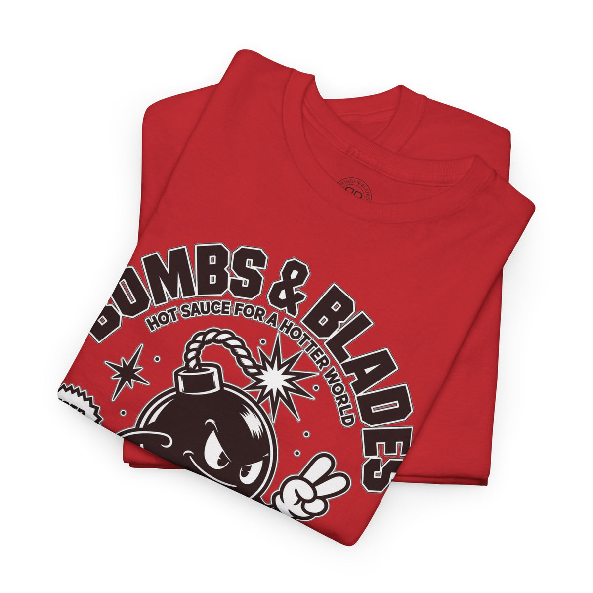 Bombs & Blades Skate Tee — Vintage Bomb Character T‑Shirt
