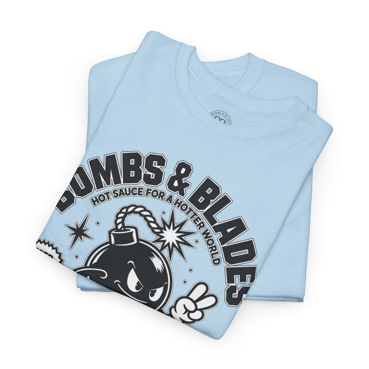 Bombs & Blades Skate Tee — Vintage Bomb Character T‑Shirt