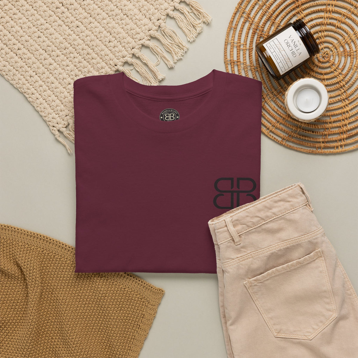 Bombs & Blades Tee — Vintage Helicopter Logo T‑Shirt