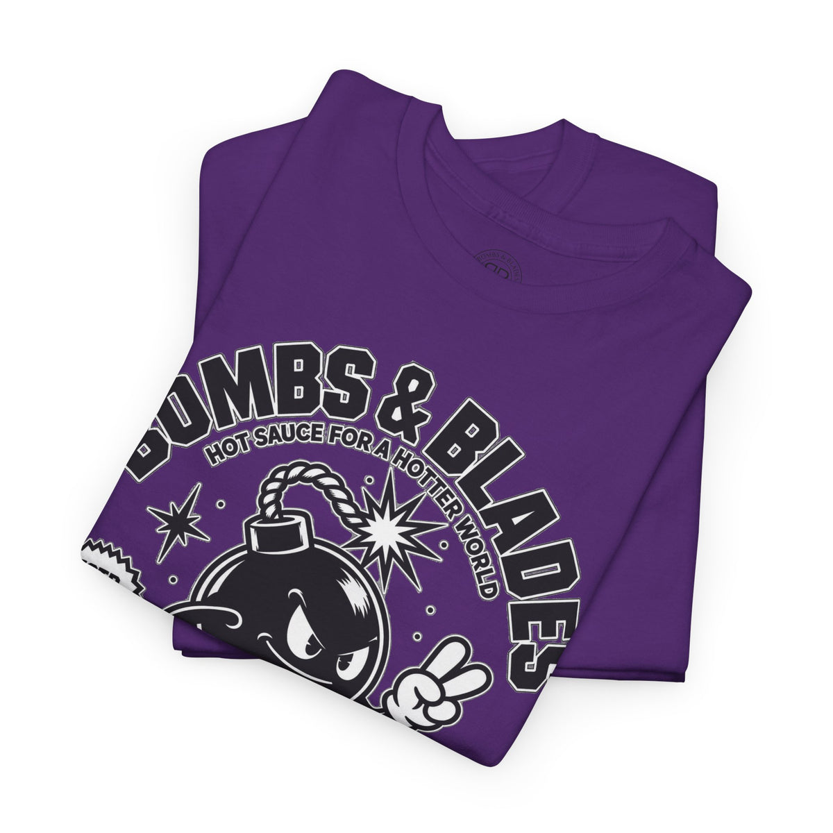 Bombs & Blades Skate Tee — Vintage Bomb Character T‑Shirt