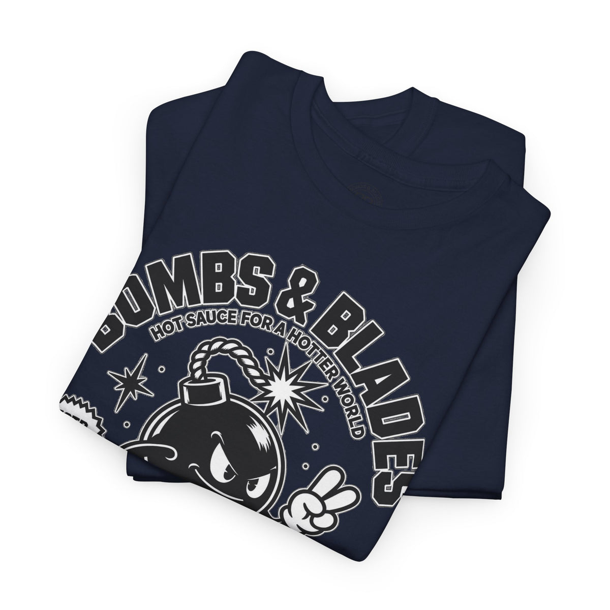 Bombs & Blades Skate Tee — Vintage Bomb Character T‑Shirt