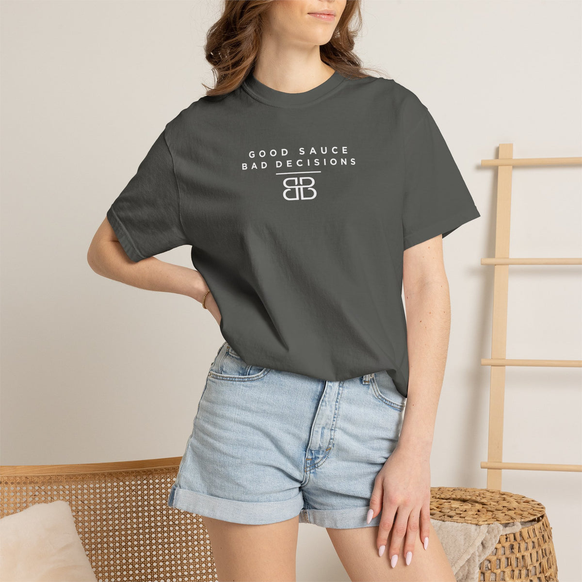 Good Sauce Bad Decisions T-Shirt — Casual Graphic Tee