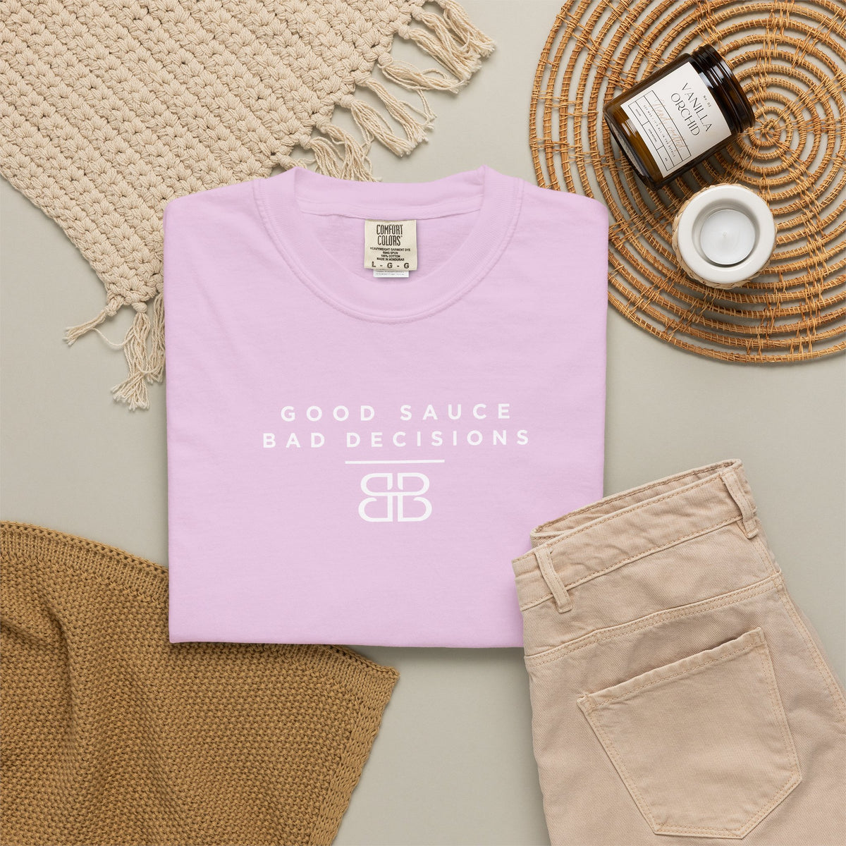 Good Sauce Bad Decisions T-Shirt — Casual Graphic Tee