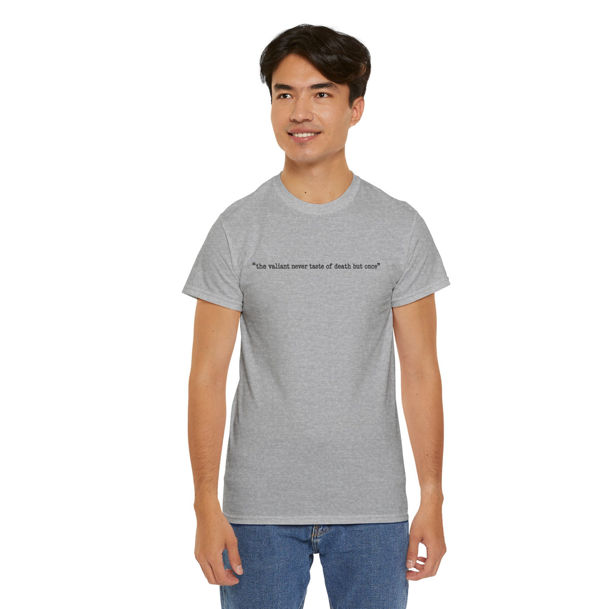 Apocalyptic Soldier T-Shirt — "the valiant never taste of death but once" Graphic Tee