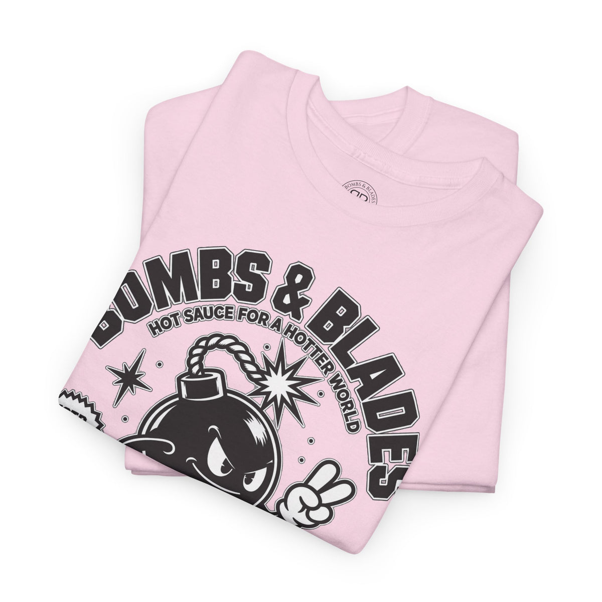 Bombs & Blades Skate Tee — Vintage Bomb Character T‑Shirt