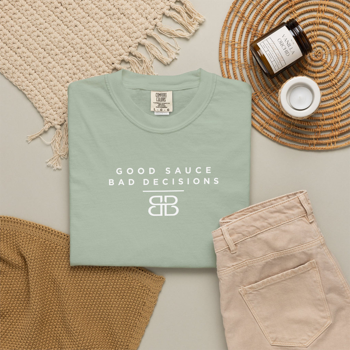 Good Sauce Bad Decisions T-Shirt — Casual Graphic Tee