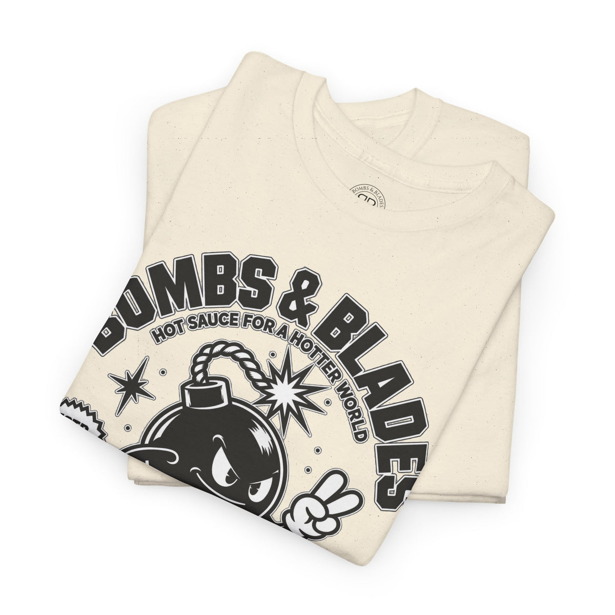 Bombs & Blades Skate Tee — Vintage Bomb Character T‑Shirt