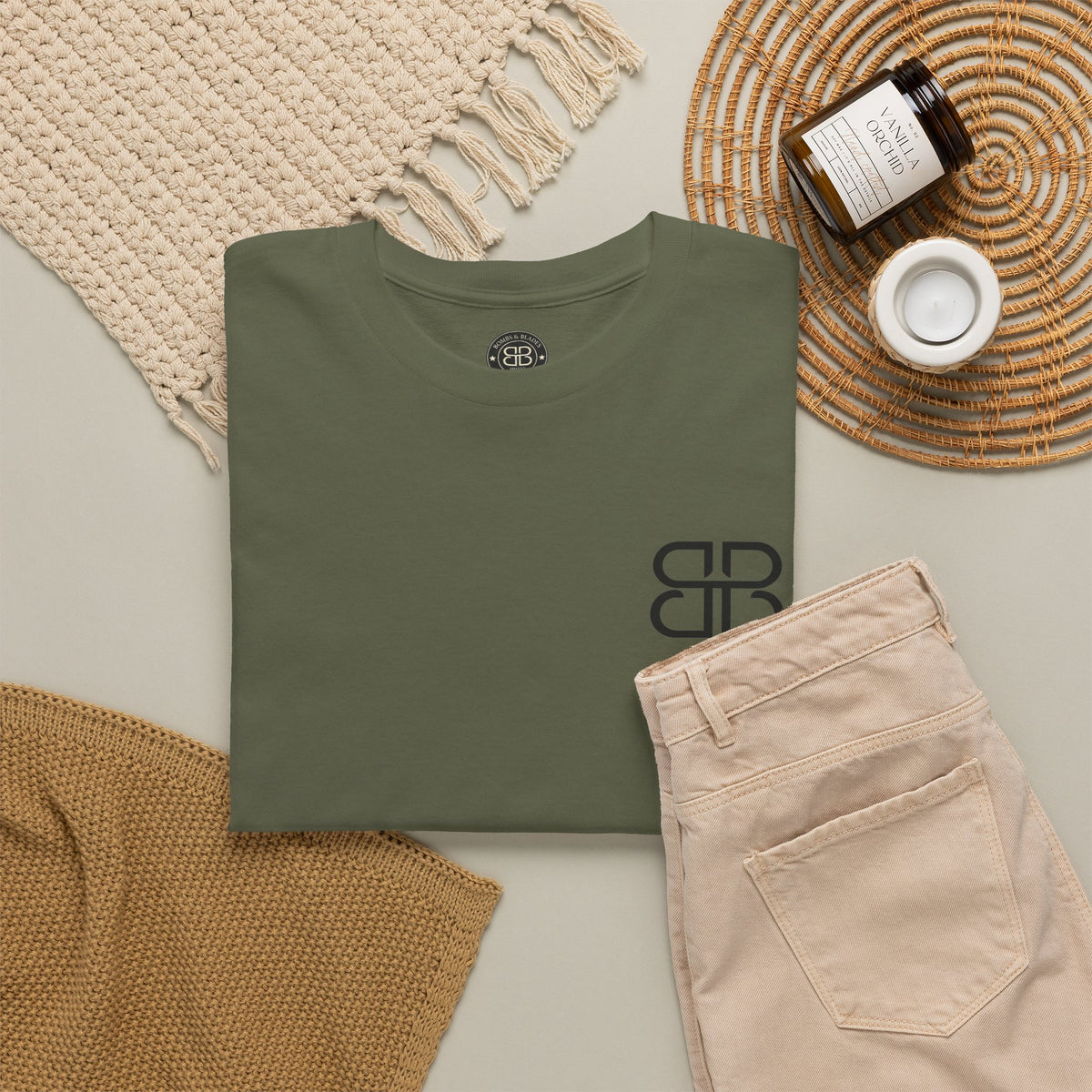 Bombs & Blades Tee — Vintage Helicopter Logo T‑Shirt