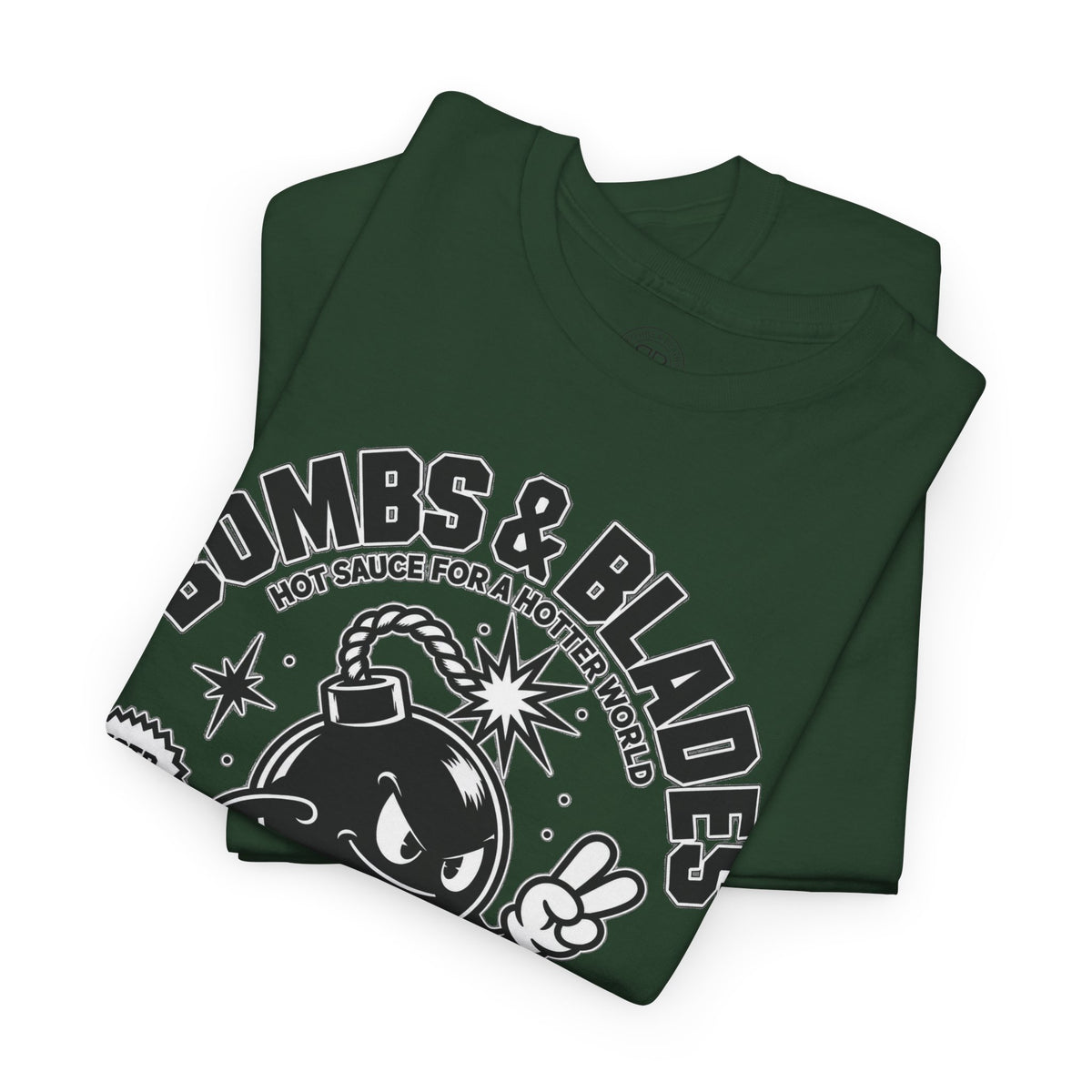 Bombs & Blades Skate Tee — Vintage Bomb Character T‑Shirt