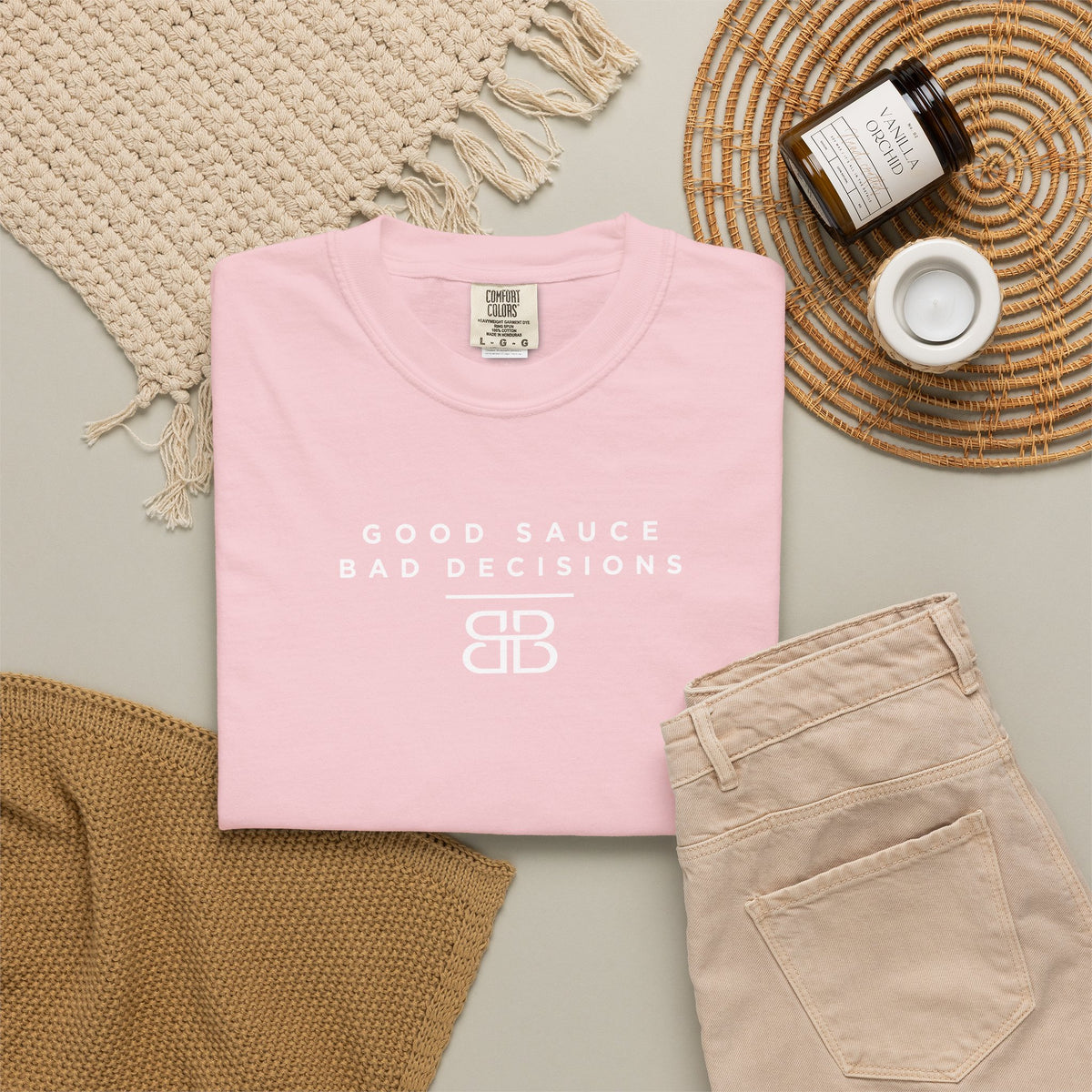 Good Sauce Bad Decisions T-Shirt — Casual Graphic Tee